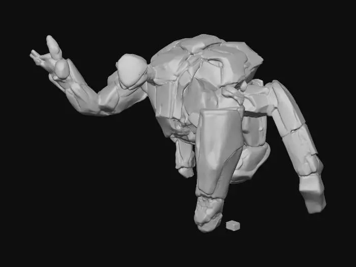 3D model for Verdant Crag Golem