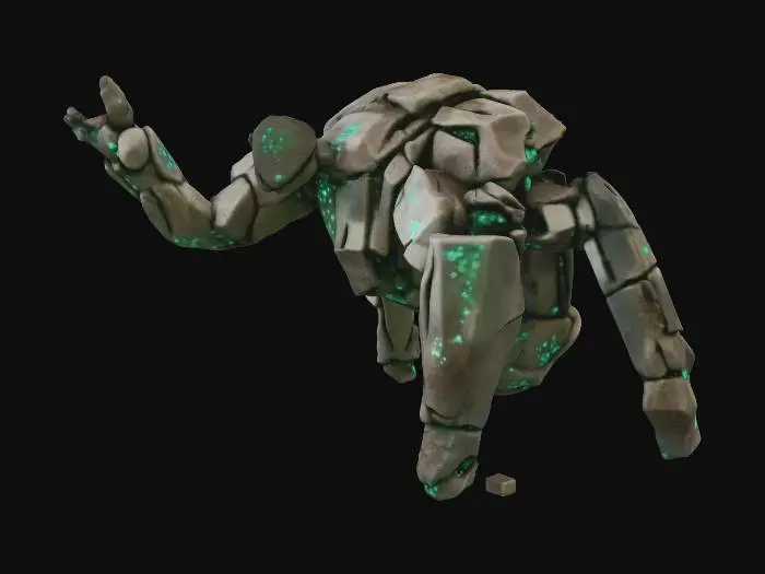 3D model for Verdant Crag Golem