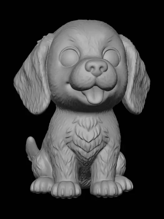 3D model for Beagle Puppy Smile
