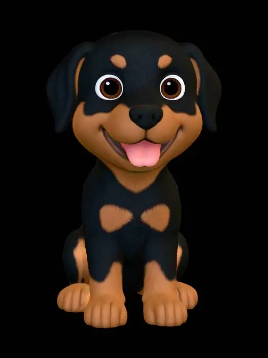 3D model for Joyful Pup
