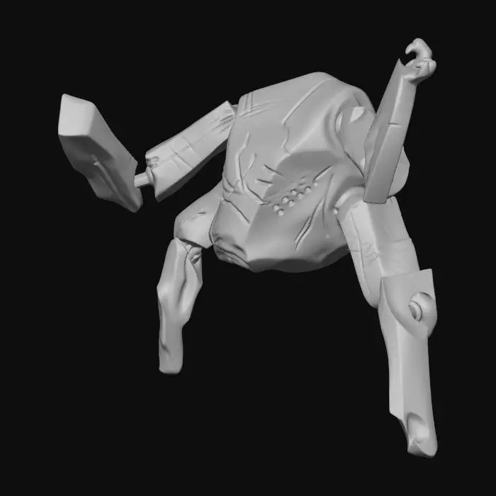 3D model for Timber Hexapod
