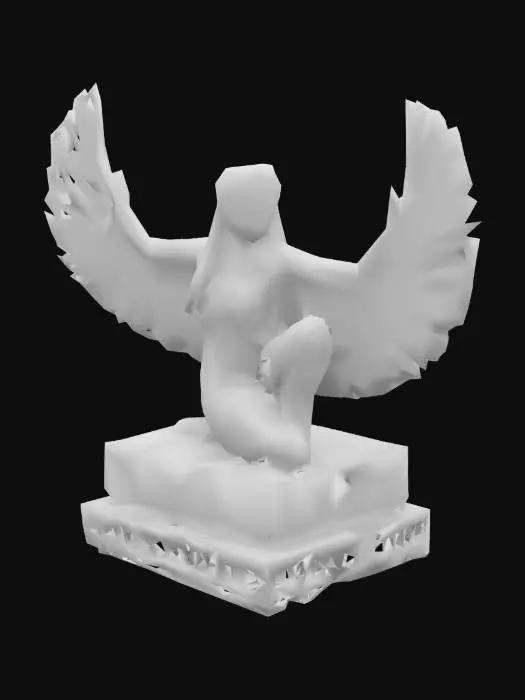 3D model for Winged Goddess Statue