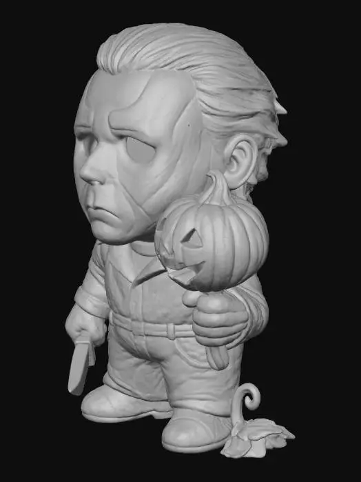 3D model for Pumpkin Michael Myers, #Halloween2025#