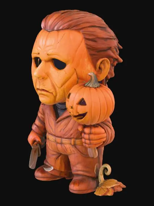 3D model for Pumpkin Michael Myers, #Halloween2025#