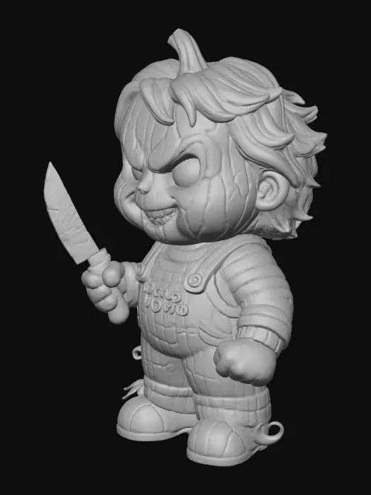 3D model for Pumpkin Chucky, #Halloween2025#