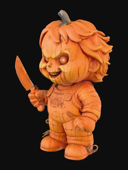 3D model for Pumpkin Chucky, #Halloween2025#