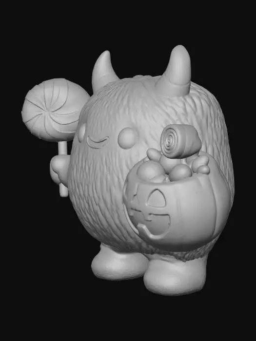 3D model for Halloween Treat Monster