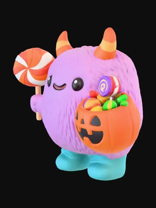 3D model for Halloween Treat Monster