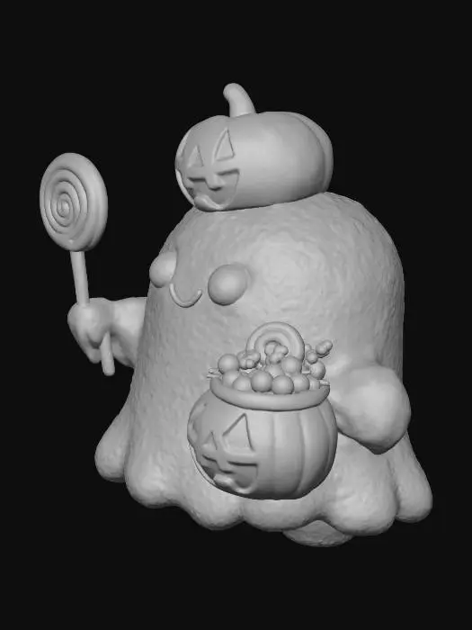 3D model for Puffkin Ghost, #Halloween2025#