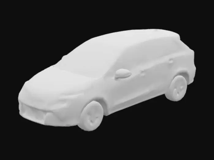 3D model for White Modern Hatchback