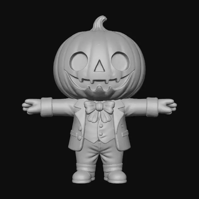 3D model for Pumpkin Gentleman, #Halloween2025#