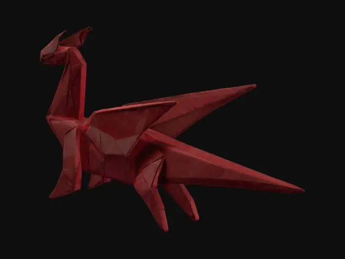 3D model for Scarlet Wings Origami