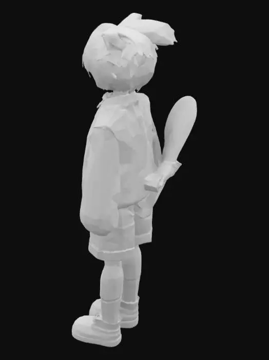 3D model for Cat-Eared Character