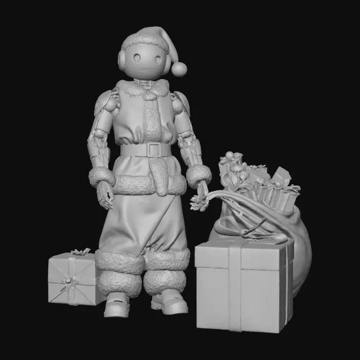 3D model for #Christmas2025# Robot Santa Claus