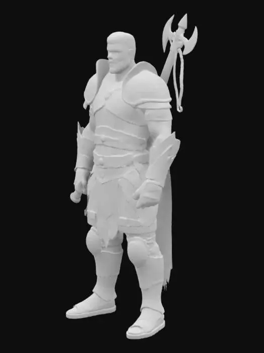 3D model for human war character