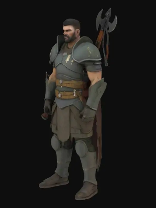 3D model for human war character