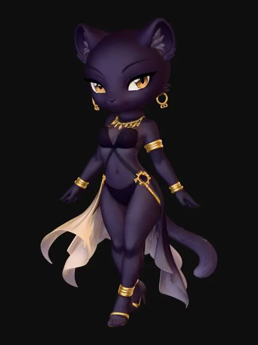 3D model for Golden Nightcat