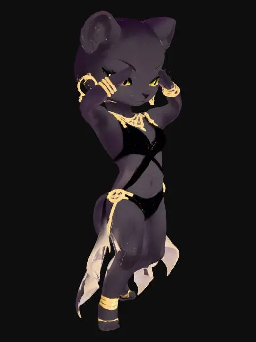 3D model for Obsidian Dancer