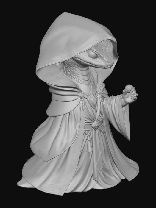 3D model for Emerald Serpent Sage