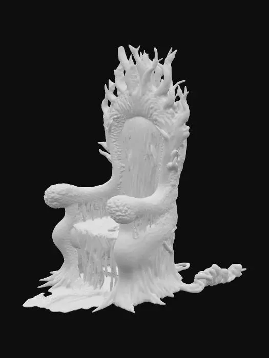 3D model for a slimy throne