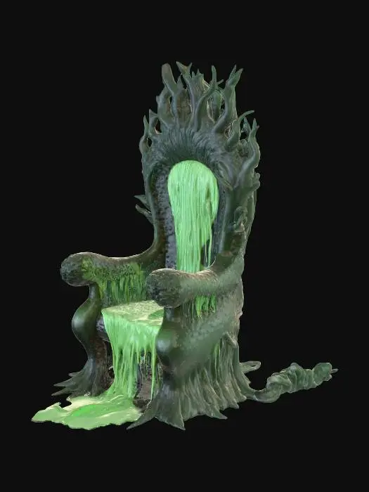 3D model for a slimy throne
