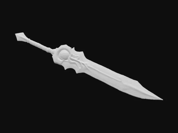 3D model for Great sword frost ice of world of warcraft style