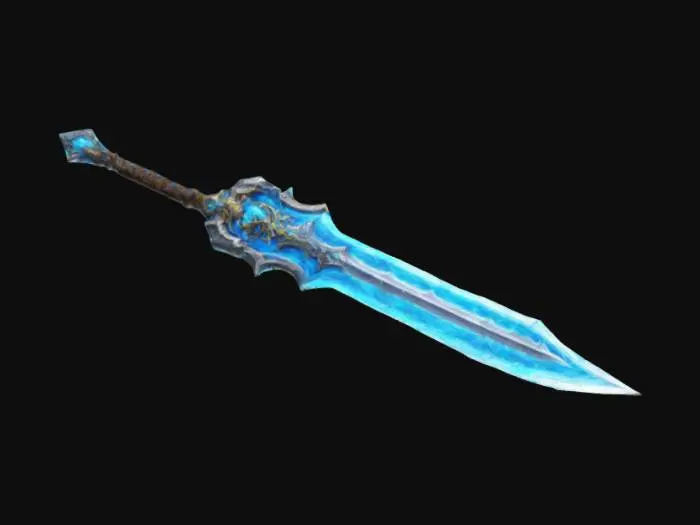 3D model for Great sword frost ice of world of warcraft style