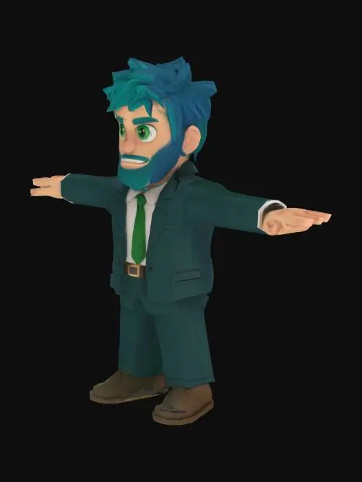 3D model for Lehrer low Poly