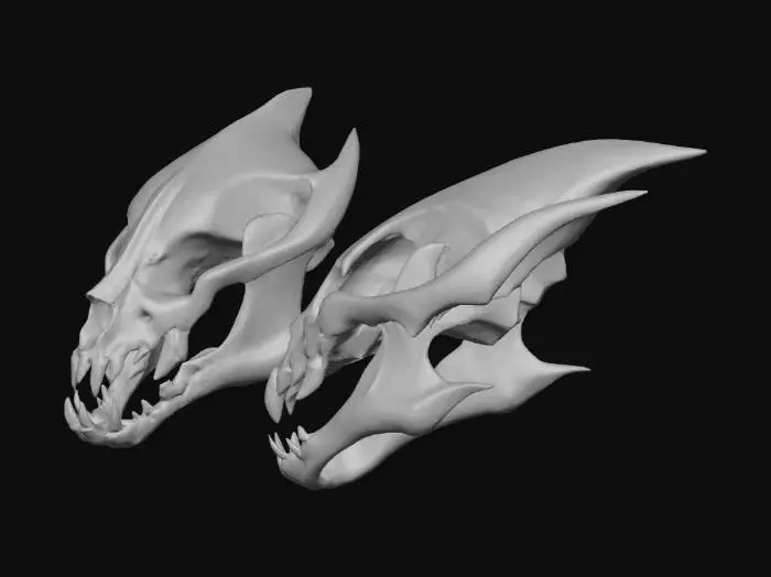 3D model for Demonic Skull Blueprints