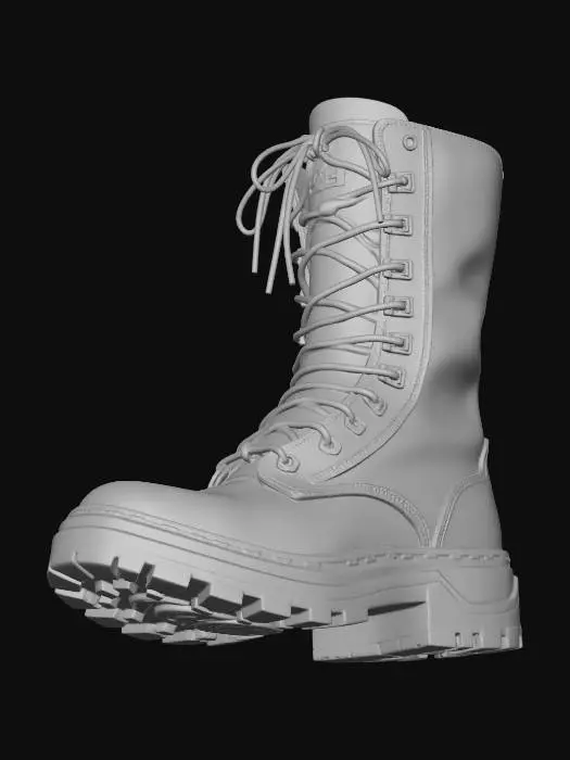 3D model for one Army boot