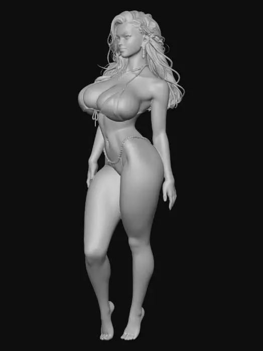 3D model for Neon Lime Beach Goddess