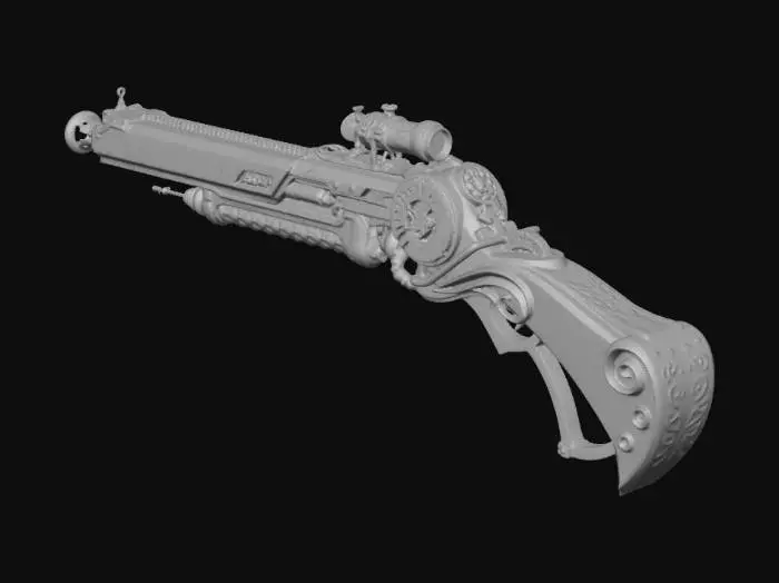 3D model for Steampunk Precision Rifle