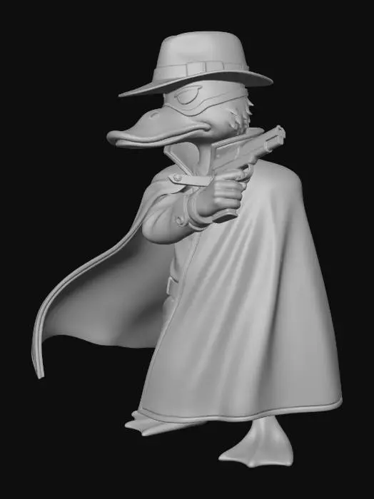 3D model for Detective Duck Noir