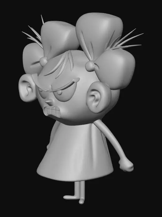 3D model for Grumpy Little Princess