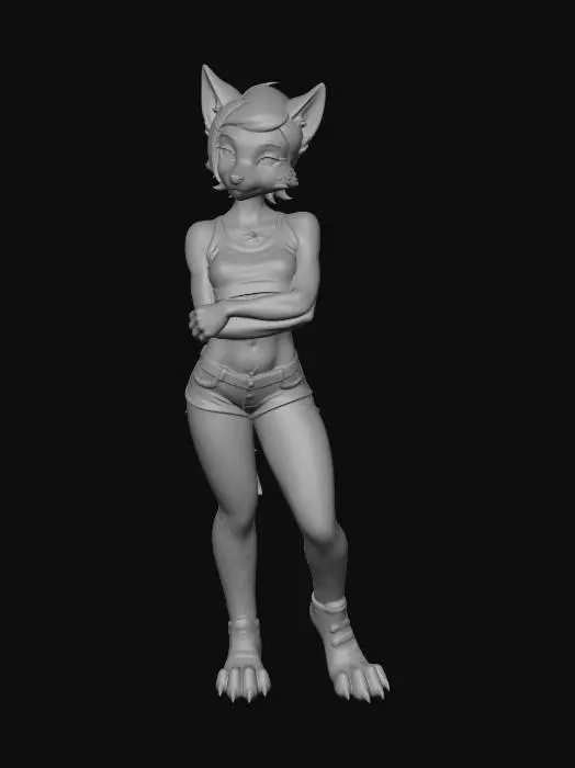 3D model for Sunlit Fox in the Park