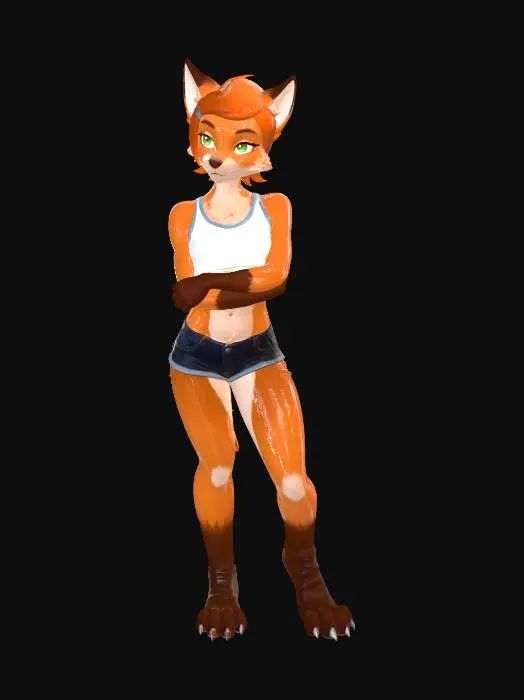 3D model for Sunlit Fox in the Park