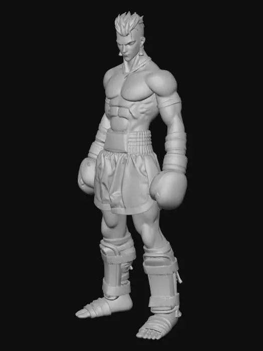 3D model for Muay Thai Warrior