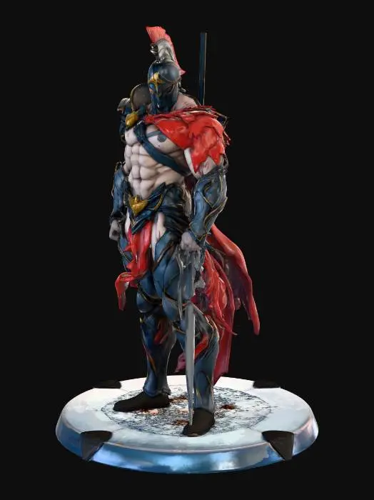 3D model for Armored Warrior
