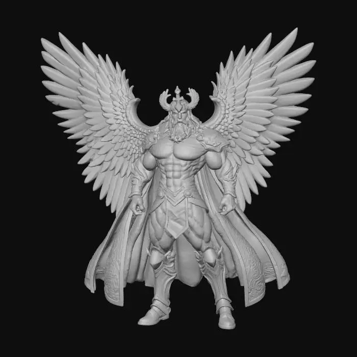 3D model for create exactly an Image from the reference image so I can create a good looking miniature of it it is ahura mazda god of light
