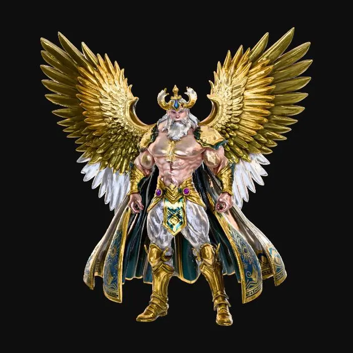 3D model for create exactly an Image from the reference image so I can create a good looking miniature of it it is ahura mazda god of light