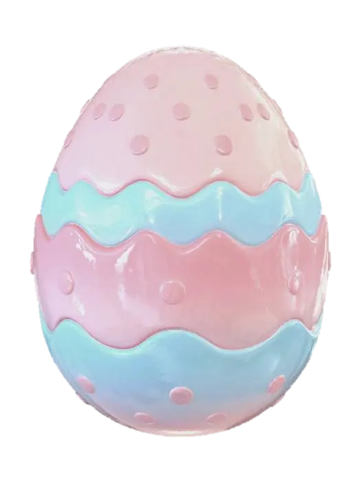 Pastel Layered Easter Egg от toddadams9830 — создано с помощью генератора 3D Meshy AI, бесплатная загрузка FBX OBJ GLB STL
