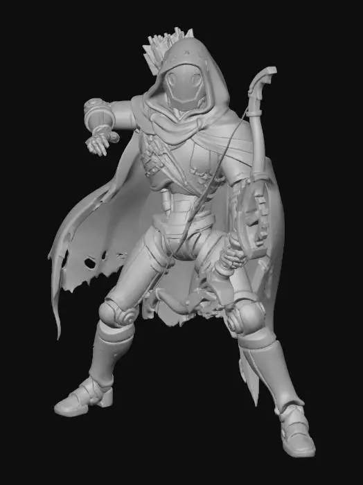 3D model for Warforged Archer