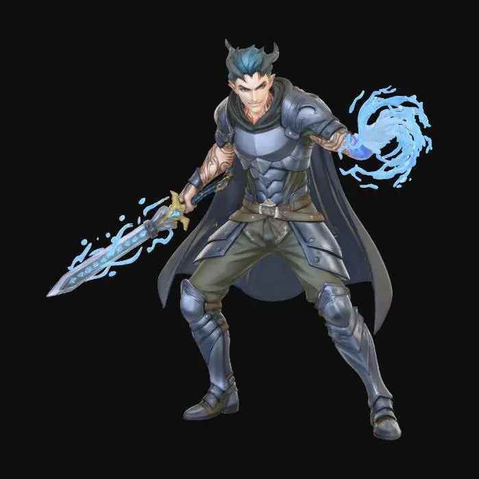 3D model for Rose the Battlemage