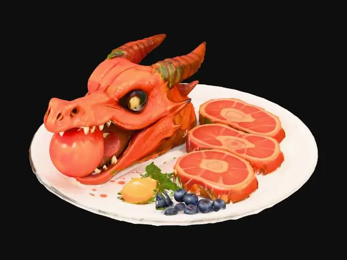 3D model for Searscale Drake Steaks, #food#