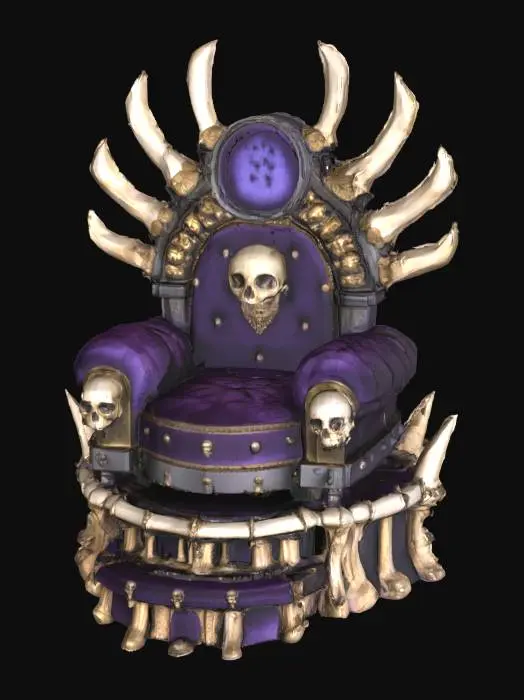 3D model for Undead Throne, #SketchTo3D#