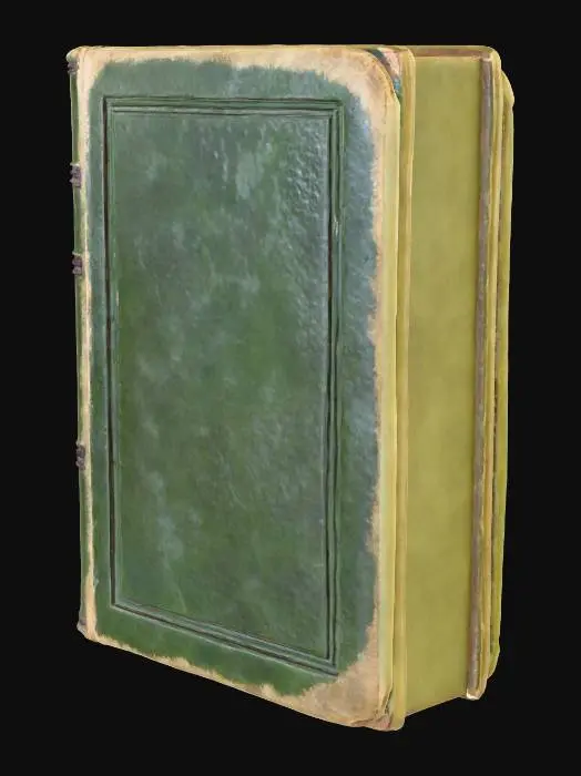 3D model for Antique Leather Bound Book, #Halloween2025#