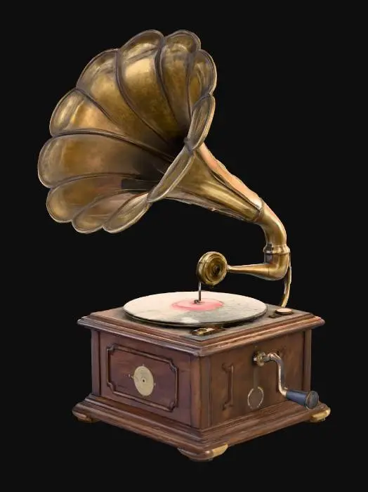 3D model for Vintage Rusted Gramophone, #Halloween2025#