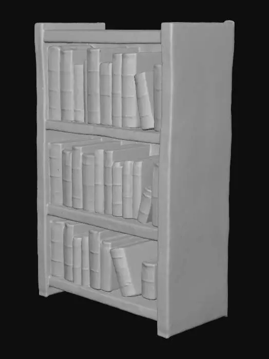 3D model for Old Bookshelf, #Halloween2025#