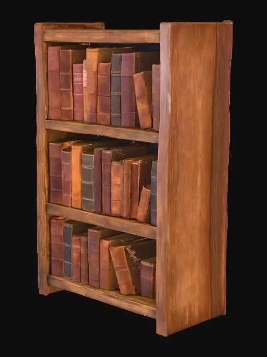 3D model for Old Bookshelf, #Halloween2025#