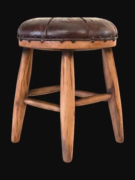 3D model for Vintage Stool, #Halloween2025#